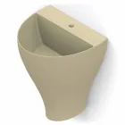 Modern ceramic wall hung bathroom sink made in Italy, Fiorello Viadurini