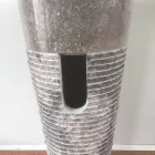 Conical column washbasin in natural stone Iga, unique piece Viadurini