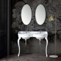 Classic Console Washbasin in White Ceramic L 120 cm Made in Italy - Magda