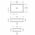 Countertop washbasin with a neoclassical ceramic design made in Italy Debora Viadurini