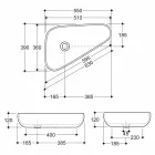 Modern design ceramic washbasin made in Italy Sofia Viadurini