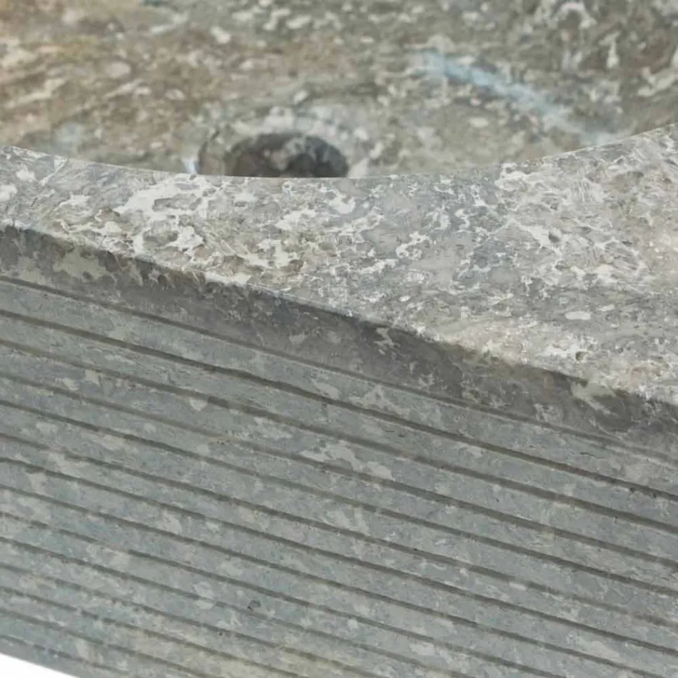 Washbasin support gray natural stone, one piece Zor Viadurini