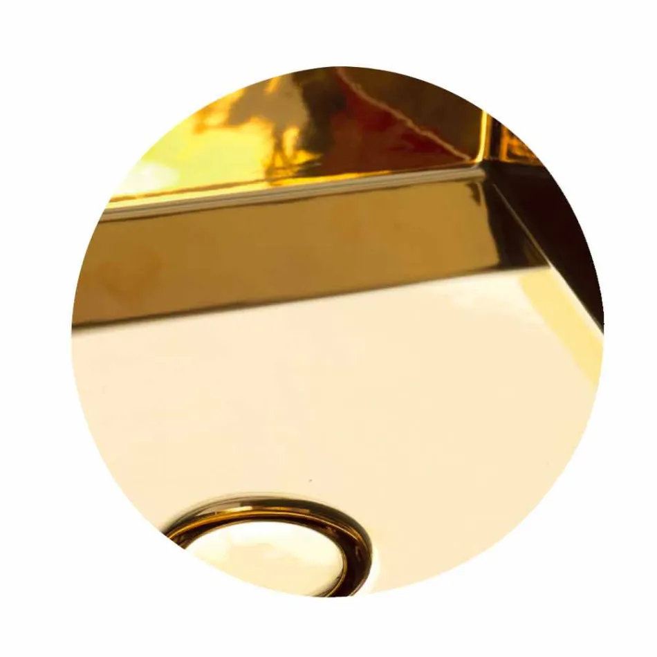 Contemporary design ceramic countertop washbasin Star Rectangular 50x40cm Viadurini