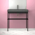 Ceramic counter top washbasin made in Italy, Viviano Viadurini