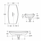 Countertop washbasin in spotted ceramic of design made in Italy Laura Viadurini