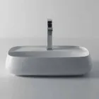 Gaiola, modern ceramic countertop washbasin made in Italy Viadurini