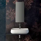 Gaiola, modern ceramic countertop washbasin made in Italy Viadurini