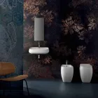 Gaiola, modern ceramic countertop washbasin made in Italy Viadurini