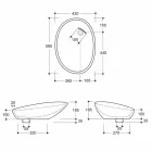 Countertop washbasin in gray coconut printed ceramic made in Italy Glossy Viadurini