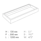 Countertop Washbasin in Marble Effect Porcelain Stoneware Made in Italy - Cervia Viadurini