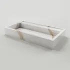 Countertop Washbasin in Marble Effect Porcelain Stoneware Made in Italy - Cervia Viadurini