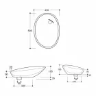 Design inclined ceramic washbasin made in Italy Glossy Viadurini