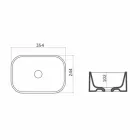 L35 cm Made in Italy Ceramic Countertop Washbasin Leivi Viadurini