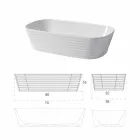 Modern Countertop Washbasin in White or Colored Trabia Ceramic Viadurini