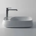 Modern countertop washbasin in ceramic L 60cm made in Italy, Gaiola Viadurini