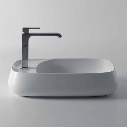 Modern countertop washbasin in ceramic L 60cm made in Italy, Gaiola Viadurini