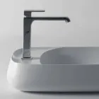 Modern countertop washbasin in ceramic L 60cm made in Italy, Gaiola Viadurini