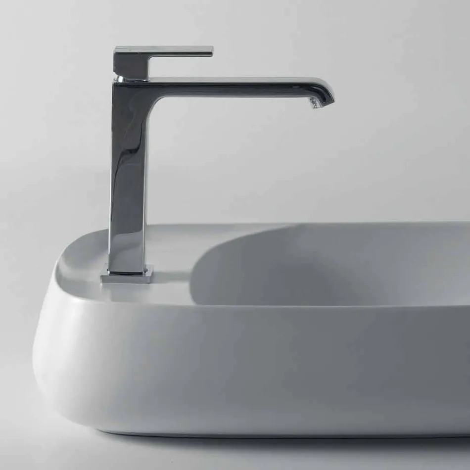 Modern countertop washbasin in ceramic L 60cm made in Italy, Gaiola Viadurini