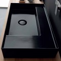 Black ceramic countertop wash basin Icon by Alice Ceramica