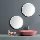 Oval Countertop Washbasin in Matt Ceramic Made in Italy - Nelly Viadurini