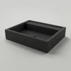 Rectangular Countertop Washbasin in Porcelain Stoneware Made in Italy - Cervia Viadurini