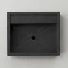 Rectangular Countertop Washbasin in Porcelain Stoneware Made in Italy - Cervia Viadurini