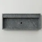 Rectangular Countertop Washbasin in Porcelain Stoneware Made in Italy - Cervia Viadurini