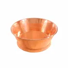 Handmade round copper washbasin, Ania Viadurini