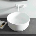 Modern design round countertop washbasin, made in Italy Dalmine