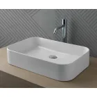 Design washbasin in ceramic Made in Italy Leivi Viadurini