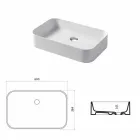 Design washbasin in ceramic Made in Italy Leivi Viadurini