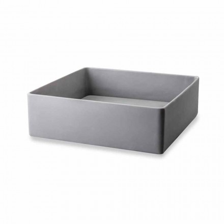 Design Countertop Washbasin with Resin Plate - Duca Viadurini