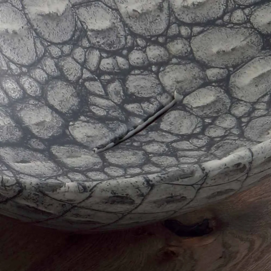 Design ceramic countertop washbasin made in Italy Animals Viadurini