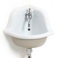 Vintage Colored Ceramic Angular Wall-hung Washbasin 42 cm - Angelino