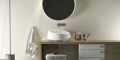 Design Solid Surface countertop washbasin made in Italy, Dongo