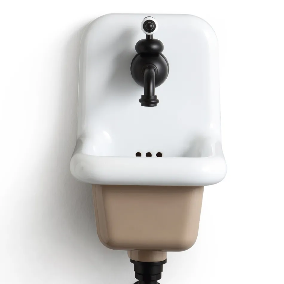 Freestanding Bathroom Washbasin in White and Colored Ceramic 26 cm - Jordan Viadurini