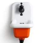 Freestanding Bathroom Washbasin in White and Colored Ceramic 26 cm - Jordan Viadurini