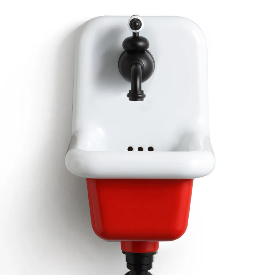 Freestanding Bathroom Washbasin in White and Colored Ceramic 26 cm - Jordan Viadurini