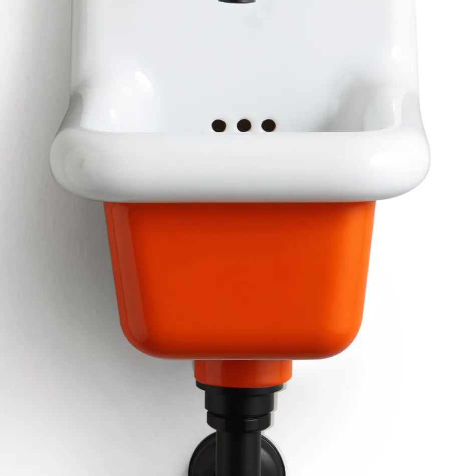 Freestanding Bathroom Washbasin in White and Colored Ceramic 26 cm - Jordan Viadurini