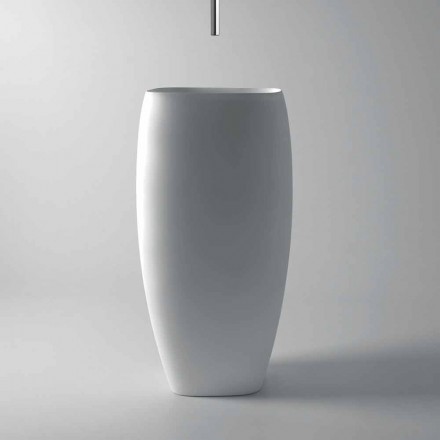 Modern design ceramic freestanding washbasin Gais, made in Italy Viadurini