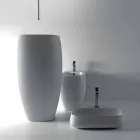 Modern design ceramic freestanding washbasin Gais, made in Italy Viadurini