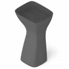 Freestanding modern ceramic washbasin made in Italy, Firmino Viadurini