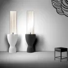 Modern freestanding ceramic washbasin made in Italy, Basile Viadurini