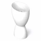 Modern freestanding ceramic washbasin made in Italy, Basile Viadurini