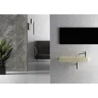 Modern Design Made in Italy White or Colored Ceramic Washbasin - Act Viadurini