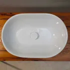 Modern design ceramic washbasin countertop made in Italy Viadurini
