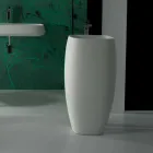 Gaiola modern design freestanding ceramic washbasin, made in Italy Viadurini