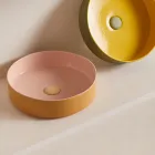 Washbasin in porcelain stoneware of different finishes Made in Italy - Envelope Viadurini