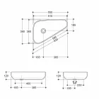 Modern countertop washbasin in gold ceramic made in Italy Sofia Viadurini