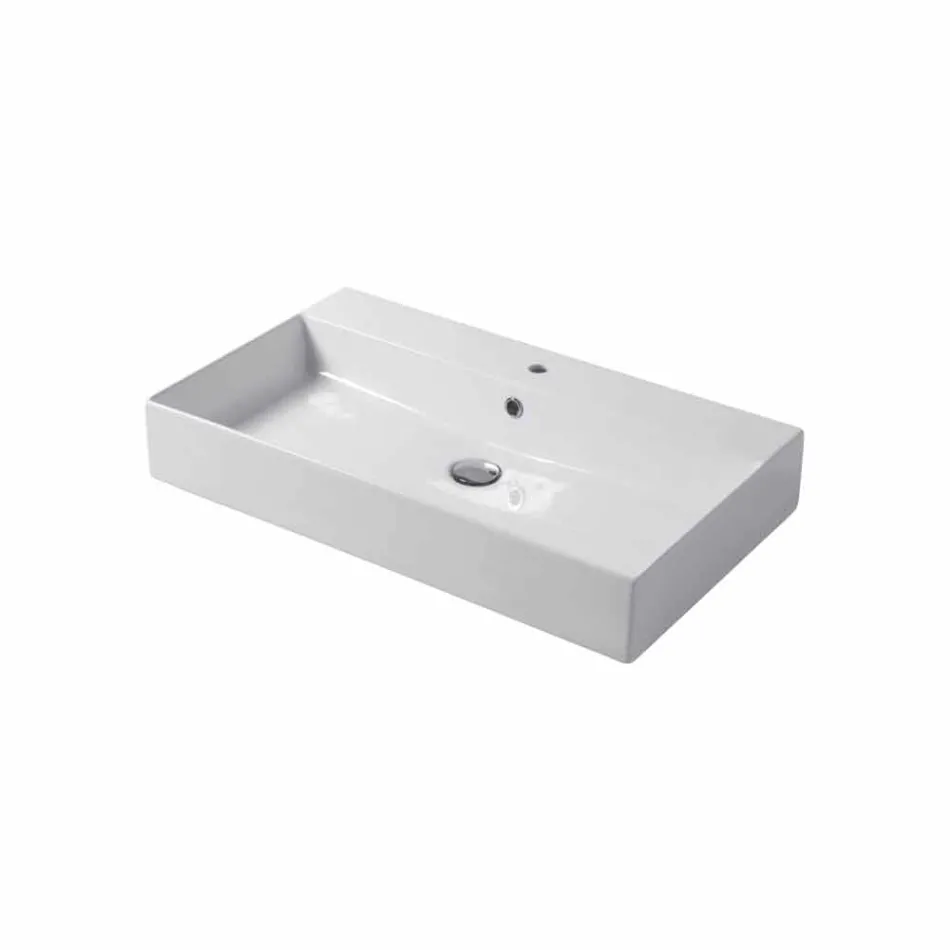 Single Hole Basin for Support or Wall in Coliviata Colivi Ceramic Viadurini